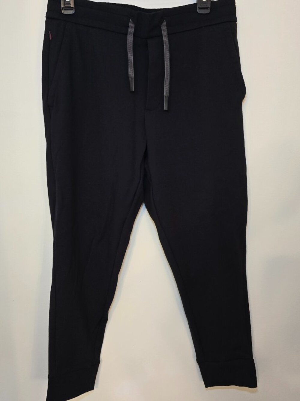 Bonobos Jogger Pants Men's Medium Short Black Stretch Drawstring Zipper Pocket